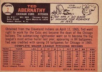 Ted Abernathy back