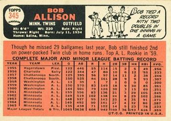 Bob Allison back