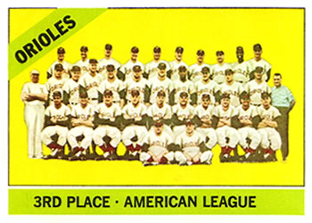 Topps 348 Baltimore Orioles #1966