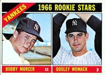 Topps 469 Yankees 1966 Rookie Stars (Bobby Murcer / Dooley Womack) #1966
