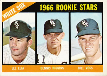 Topps 529 White Sox 1966 Rookie Stars (Lee Elia / Dennis Higgins / Bill Voss) #1966