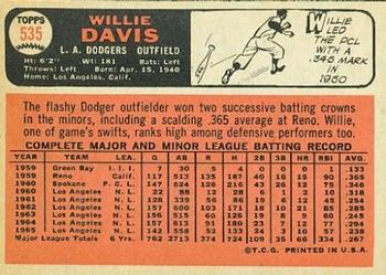 Willie Davis back