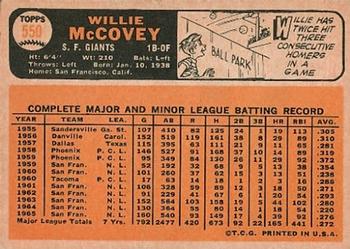 Willie McCovey back