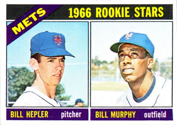 Topps 574 Mets 1966 Rookie Stars (Bill Hepler / Bill Murphy) #1966