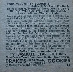 Enos "Country" Slaughter back