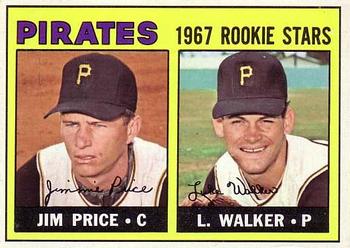 Topps 123 Pirates 1967 Rookie Stars (Jim Price / Luke Walker) #1967