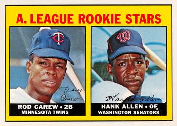 Topps 569 A. League Rookie Stars (Rod Carew / Hank Allen) #1967