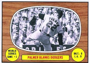 Topps 152 World Series Game #2   Palmer Blanks Dodgers #1967