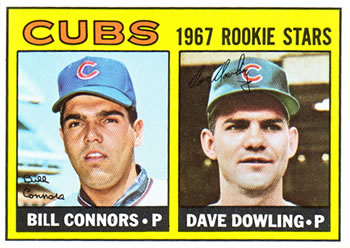 Topps 272 Cubs 1967 Rookie Stars (Bill Connors / Dave Dowling) #1967