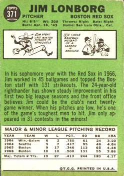 Jim Lonborg back