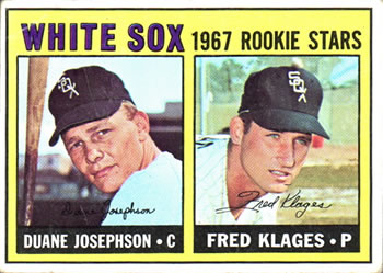 Topps 373 White Sox 1967 Rookie Stars (Duane Josephson / Fred Klages) #1967