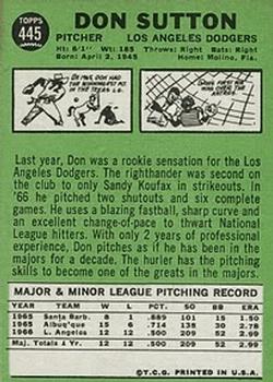 Don Sutton back