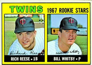 Topps 486 Twins 1967 Rookie Stars (Rich Reese / Bill Whitby) #1967