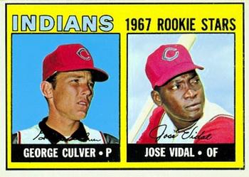 Topps 499 Indians 1967 Rookie Stars (George Culver / Jose Vidal) #1967