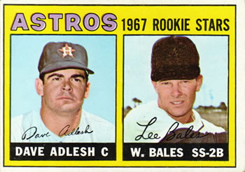 Topps 51 Astros 1967 Rookie Stars (Dave Adlesh / Wes Bales) #1967
