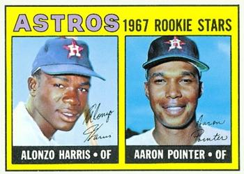 Topps 564 Astros 1967 Rookie Stars (Alonzo Harris / Aaron Pointer) #1967