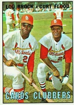 Topps 63 Cards Clubbers (Lou Brock / Curt Flood) #1967