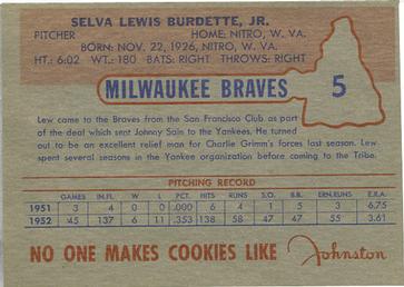 Lew Burdette back