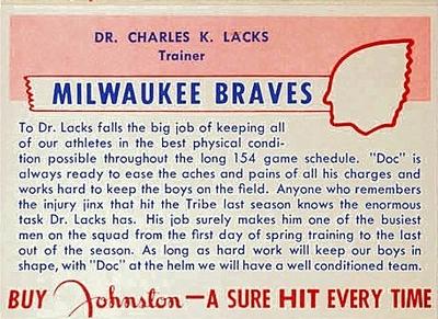 Dr. Charles K. Lacks back