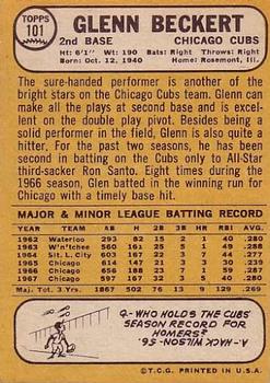 Glenn Beckert back