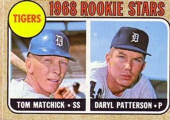 Topps 113 Tigers 1968 Rookie Stars (Tom Matchick / Daryl Patterson) #1968