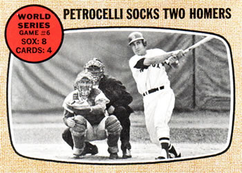 Topps 156 World Series Game #6   Petrocelli Socks Two Homers #1968