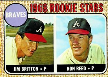 Topps 76 Braves 1968 Rookie Stars (Jim Britton / Ron Reed) #1968