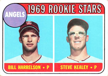Topps 224 Angels 1969 Rookie Stars (Bill Harrelson / Steve Kealey) #1969