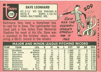 Dave Leonhard back