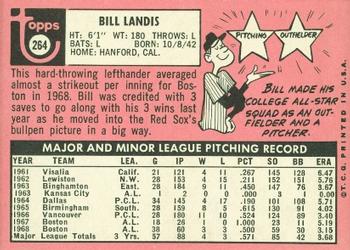 Bill Landis back
