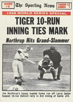 Topps 167 World Series Game #6   Tiger 10 Run Inning Ties Mark #1969