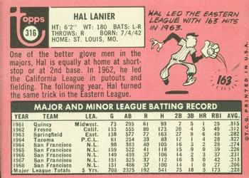 Hal Lanier back
