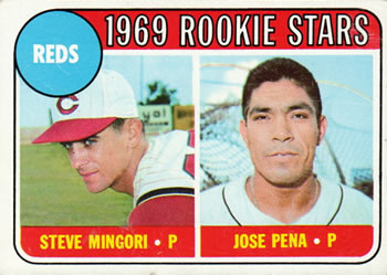 Topps 339 Reds 1969 Rookie Stars (Steve Mingori / Jose Pena) #1969