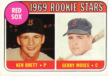 Topps 476 Red Sox 1969 Rookie Stars (Ken Brett / Gerry Moses) #1969