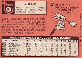 Mike Lum back