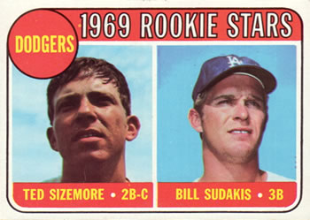 Topps 552 Dodgers 1969 Rookie Stars (Ted Sizemore / Bill Sudakis) #1969