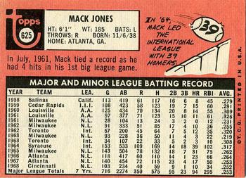 Mack Jones back
