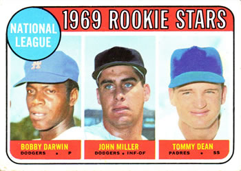 Topps 641 National League 1969 Rookie Stars (Bobby Darwin / John Miller / Tommy Dean) #1969