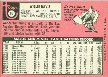 Willie Davis back