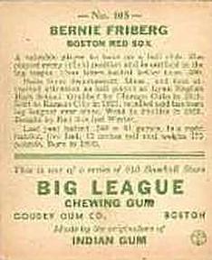 Bernie Friberg back