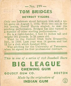 Tom Bridges back