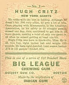 Hugh Critz back