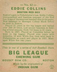Eddie Collins back
