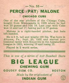 Perce “Pat” Malone back