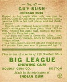 Guy Bush back