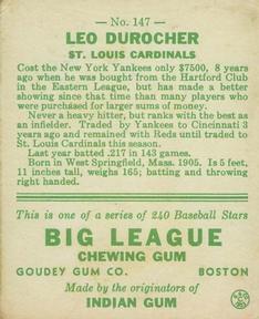 Leo Durocher back