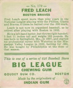 Fred Leach back