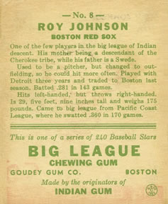 Roy Johnson back