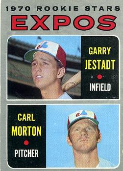 Topps 109 Expos 1970 Rookie Stars (Garry Jestadt / Carl Morton) #1970