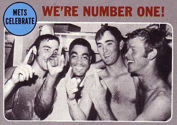 Topps 198 Mets Celebrate: We're Number One! #1970
